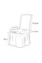 Bürümcük Chair Cover 1 Piece Washable Chair Cover with Skirts Frilly Burumcuk Anti-Racite Cover - 7