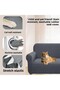 Child and Pet Friendly Stain Resistant, Washable 3-Person Elastic Seat Cover - 3