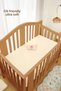 100% Cotton Combed Cotton Baby Beige Elastic Fitted Sheet, Mother's Side Sheet, Nursery Baby Bed Sheet - 4