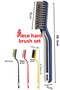 4 Pcs Hard Brush Set, Grout Brush Sink Kitchen Cleaning Brush