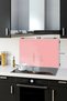 Glass Stove Back Protector| Solid Color - Salmon| 49,5cm X 76cm - 2