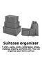6-Piece Gray Suitcase Organizer Suitcase Organizer Set Travel Case - 7