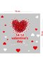 Circumcised Hearts on February 14 Valentine's Day Glass Showcase Room Sticker 70cm - 3