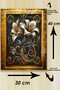 Gold Glitter Flower Series Painting Set, Black Gold Patterned Flower Painting, Decorative Wall Ornament - 3
