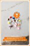 12Pcs 3D Mixed Colorful Patterned Charm Nail Ornament, Lolipop-Kuromi-Hello Kitty Charmler