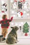 Cute Cats and Snowflakes Themed Christmas Window Wall Sticker - 2