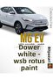 MG EV - Dover White - طلاء إعادة تلميع السيارات باللون الأبيض لإزالة خدوش الحجر 20 مل