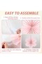 Macaron Color Flower-Shaped Fan Set 9 Pieces - 4