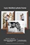 3 قطع إطار 30x40 - إطار Mdf a3 - إطار صورة - إطار خشبي أبيض بلونين