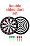 Luxury Premium Professional Double Sided Dart Set Board and Metal Tip Arrow Team Special Entertainment Set - 6