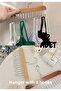 2 Pieces Wooden Hanger with 8 Hooks |   Multipurpose Bag, Shawl, Belt and Accessories Organizer - 2