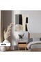 Amazing | Abstract | Gray Ecru Tones Patterned Model 02 | Framed Tempered Glass Table Single Vertical