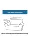 Lycra Fabric 2 Seater Seat Cover Sofa Cover Elastic Flexible Good Quality - 6
