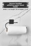 Square Head Adhesive Boxed Paper Towel Holder Matte Black