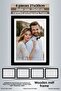 4 قطع إطار 21x30 - إطار مخطط أبيض وأسود - إطار A4 - إطار دبلوم مع PVC