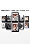 Black Multiple Frame - Wooden MDF PVC Photo Frame - 2 Pieces 20x30 - 4 Pieces 15x21 - 4 Pieces 10x15