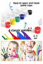 Acrylic Paint 3ml 12 Colors with Painting Brush 3 Pack Mini Small Acrylic Paint for Stone Wood Ceramic Canvas Plaster - 5