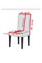 Chair Cover, Lycra, Washable, 1 Piece, Stone Cream Color, High Quality - 4