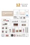Adjustable Drawer Organizer Set 12 Piece Jewelry Organizer and Makeup Organizer - 2