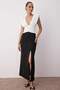 Siyah-Beyaz Renk Bloklu Maxi Boy Elbise TPRSS25EL00315 - 2