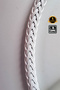 Mesh Coated Steel Bracelet - White Gold - 2