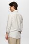 Ds Damat Slim Fit Mink Striped 100% Cotton Summer Linen Shirt - 3