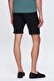 Ds Damat Navy Blue Elastic Waist Lace Detailed Double Leg Viscose Jogger Shorts - 3