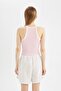 Coool Fitted Printed Ribbed Camisole Undershirt D4246Ax24Hs - 6