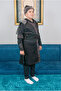 Genuine Fur Detailed Ertugrul Boy Costume, Alpine Outfit Black - 2