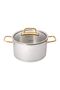 Assos Midi 3-Piece Titanium Gold Pot Set - 8