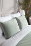 Linda Green Velvet Double Duvet Cover Set 200x220 with 4 Pillows 5009 - 2