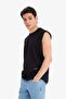 100% Cotton Boxy Fit Crew Neck Printed Tank Top C5040Ax24Hs - 4