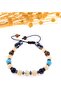 Certified Eye Agate-Citrine-Hematite-Obsidian-Tiger Eye Bracelet - 2