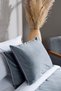 Linda Indigoo Velvet Double Duvet Cover Set 200X220 with 4 Pillows 5010 - 4