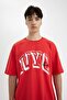 Comfort Fit Crew Neck Printed Short Sleeve T-Shirt C2489Axrd287Mc - 5