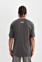 تي شيرت DeFactoFit NBA Brooklyn Nets ذو قصة واسعة وياقة دائرية وأكمام قصيرة B9907AX24SM - 6