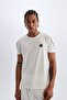 Defactofit Standard Fit Crew Neck Printed Heavy Fabric Short Sleeve Athlete T-Shirt C1748Ax24Sm