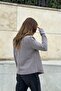 Women's Powder Long Sleeve, Soft Texture, Double Sided Collar, Cardigan Jacket - 2