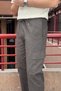 Men'S, Elastic Waist, Ribbed Detail, Cotton, Linen Woven, Regular Fit, Cargo Pocket Pants Inp293 - 5