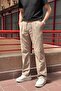 Male, Elastic Waist, Wide Cut, Linen Webbing, Cotton, Pleated Pants 302 - 4