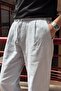 Male, Elastic Waist, Wide Cut, Linen Webbing, Cotton, Pleated Pants 302 - 5
