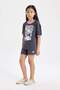 Girls Disney Mickey & Minnie Pajamas Set Short Sleeve Top Shorts C2960A824Sm
