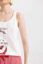 Fall in Love Printed Tank Top Shorts Pajama Set C7968Ax24Hs - 5