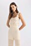 Crop Square Neck Crochet Knitwear Undershirt C8621Ax24Sm - 4