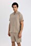 Fit Standard Fit Hooded Short Sleeve T-Shirt C1425Ax24Sm