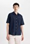 Relax Fit Polo Collar Cotton Short Sleeve Shirt C7598AX24SM