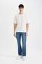Sergio Regular Fit Regular Fit Regular Waist Tube Leg Jean Trousers D0606AX24SP - 3