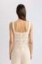 Crop Square Neck Crochet Knitwear Undershirt C8621Ax24Sm - 6