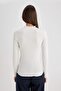 تي شيرت Slim Fit نصف ياقة قصيرة من القطن بأكمام طويلة B2389AX24SP - 7