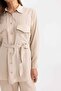 Regular Fit Long Sleeve Belted Shirt Tunic B6860AX24SP - 4